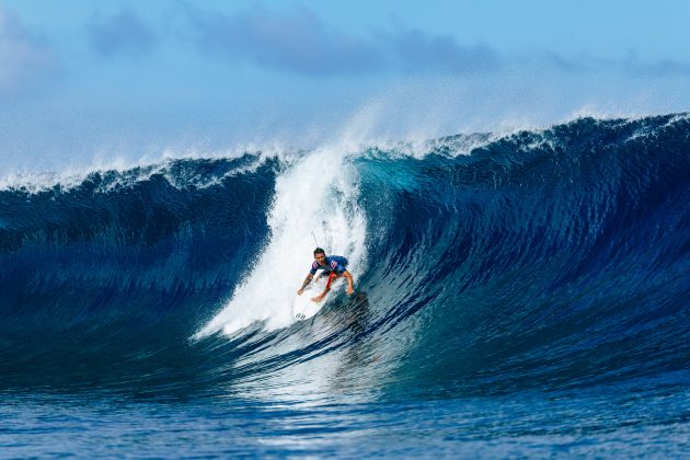 Seth Moniz, Tahiti Pro 2024, Teahupoo. Foto: WSL / Sloane.