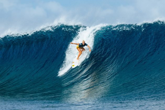 Tatiana Weston-Webb, Tahiti Pro 2024, Teahupoo. Foto: WSL / Sloane.