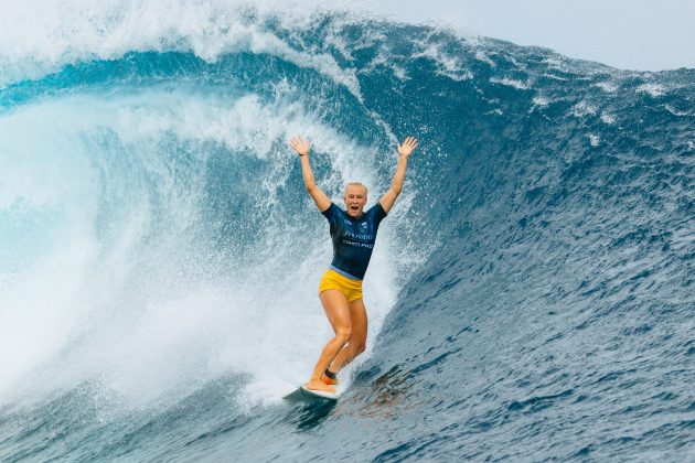 Tatiana Weston-Webb, Tahiti Pro 2024, Teahupoo. Foto: WSL / Matt Dunbar.