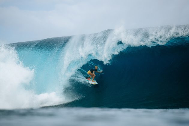 Tatiana Weston-Webb, Tahiti Pro 2024, Teahupoo. Foto: WSL / Sloane.