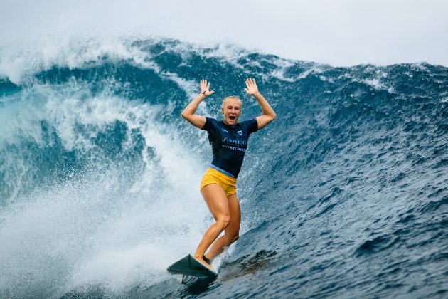 Tatiana Weston-Webb, Tahiti Pro 2024, Teahupoo. Foto: WSL / Sloane.