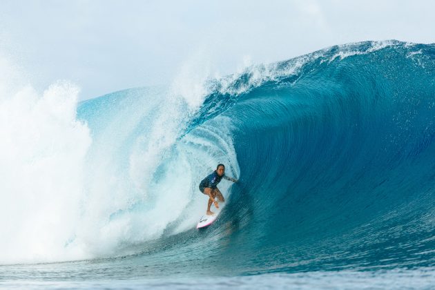 Vahine Fierro, Tahiti Pro 2024, Teahupoo. Foto: WSL / Sloane.