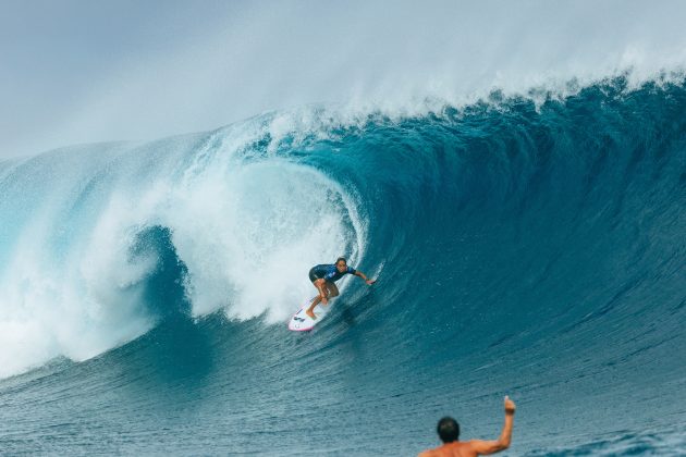 Vahine Fierro, Tahiti Pro 2024, Teahupoo. Foto: WSL / Matt Dunbar.