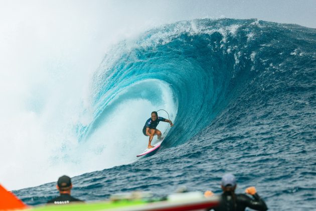 Vahine Fierro, Tahiti Pro 2024, Teahupoo. Foto: WSL / Matt Dunbar.