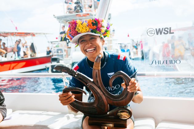 Vahine Fierro, Tahiti Pro 2024, Teahupoo. Foto: WSL / Matt Dunbar.