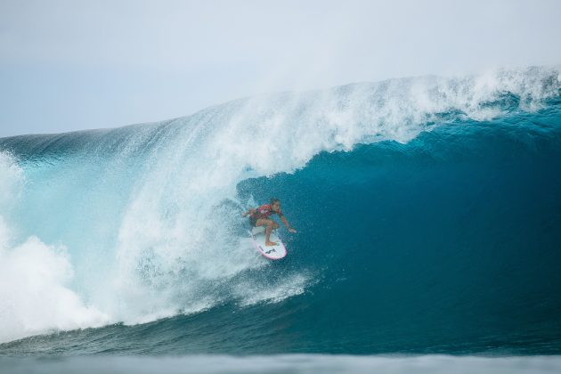 Vahine Fierro, Tahiti Pro 2024, Teahupoo. Foto: WSL / Sloane.