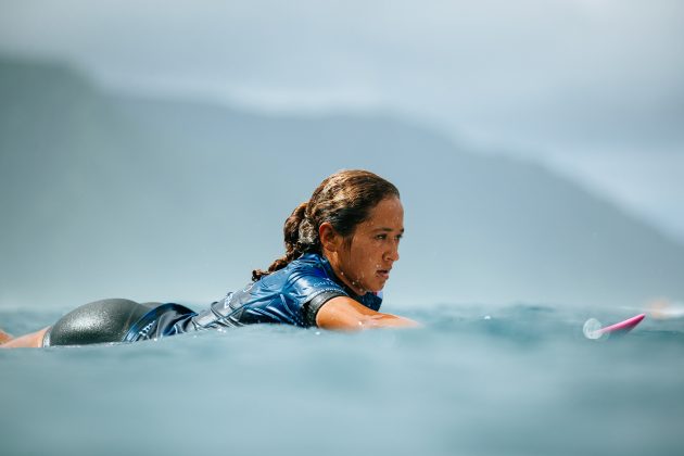 Vahine Fierro, Tahiti Pro 2024, Teahupoo. Foto: WSL / Sloane.