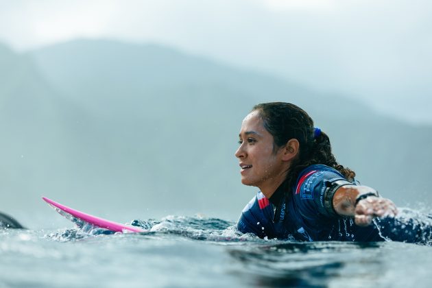 Vahine Fierro, Tahiti Pro 2024, Teahupoo. Foto: WSL / Matt Dunbar.