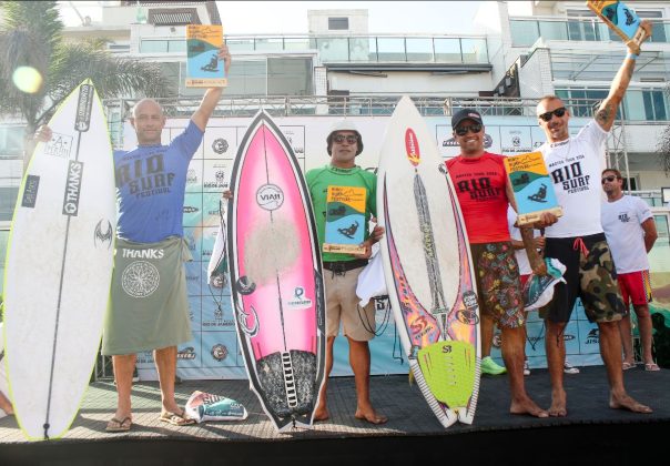 Pódio Master, Circuito Brasileiro Master, Rio Surf Festival, Praia da Macumba (RJ). Foto: Pablo Zanocchi.