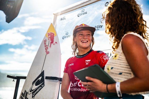 Caitlin Simmers, El Salvador Pro 2024, Punta Roca, La Libertad. Foto: WSL / Aaron Hughes.