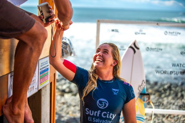 Gabriela Bryan, El Salvador Pro 2024, Punta Roca, La Libertad. Foto: WSL / Aaron Hughes.