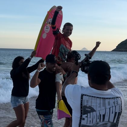 Nicolle Calheiros, Circuito Brasileiro de Bodyboarding, Itacoatiara, Niterói (RJ). Foto: Reprodução.