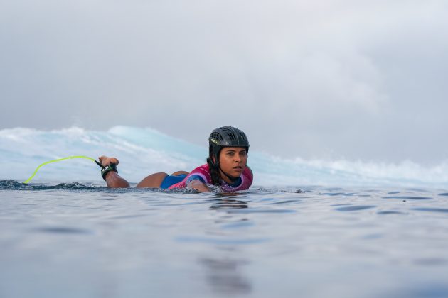 Tainá Hinckel, Jogos Olímpicos 2024, Teahupoo, Taiti. Foto: ISA / Jimenez.