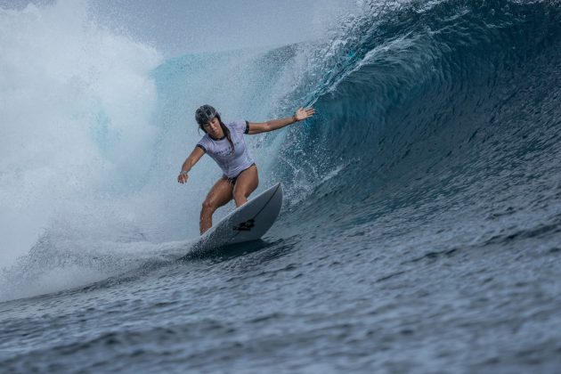 Tainá Hinckel, Jogos Olímpicos 2024, Teahupoo, Taiti. Foto: ISA / Tim Mckenna.