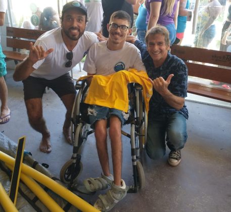 Pedro Moya, Marquinhos Azevedo e Cisco Aranã, Saquarema (RJ). Foto: Arquivo pessoal.