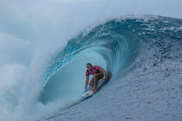 Carissa Moore, Jogos Olímpicos 2024, Teahupoo, Taiti. Foto: ISA / Pablo Franco.