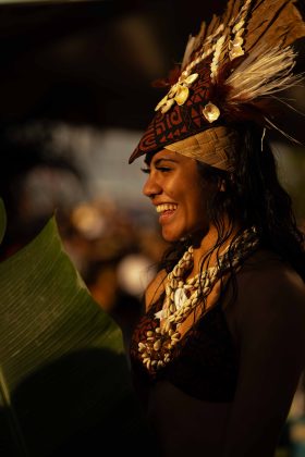 Cerimônia de Abertura, Jogos Olímpicos 2024, Teahupoo, Taiti. Foto: ISA / Beatriz Ryder.