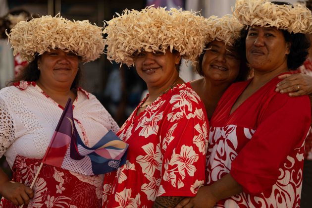 Cerimônia de Abertura, Jogos Olímpicos 2024, Teahupoo, Taiti. Foto: ISA / Beatriz Ryder.