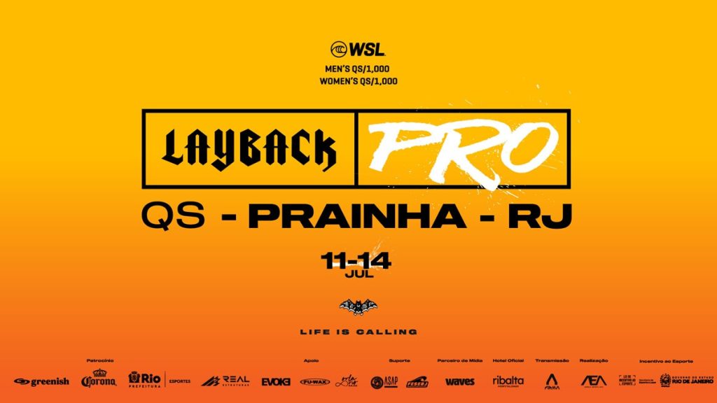Cartaz oficial do LayBack Pro Rio.
