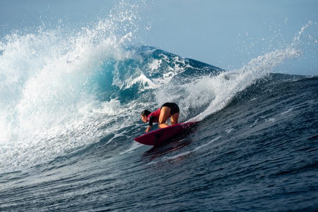 Tyler Wright, Jogos Olímpicos 2024, Teahupoo, Taiti. Foto: ISA / Jimenez.