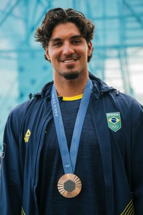 Gabriel Medina, Jogos Olímpicos 2024, Teahupoo, Taiti. Foto: ISA / Beatriz Ryder.