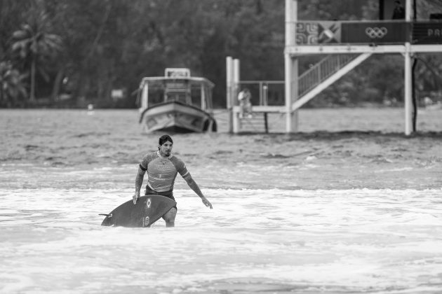 Gabriel Medina, Jogos Olímpicos 2024, Teahupoo, Taiti. Foto: ISA / Jimenez.