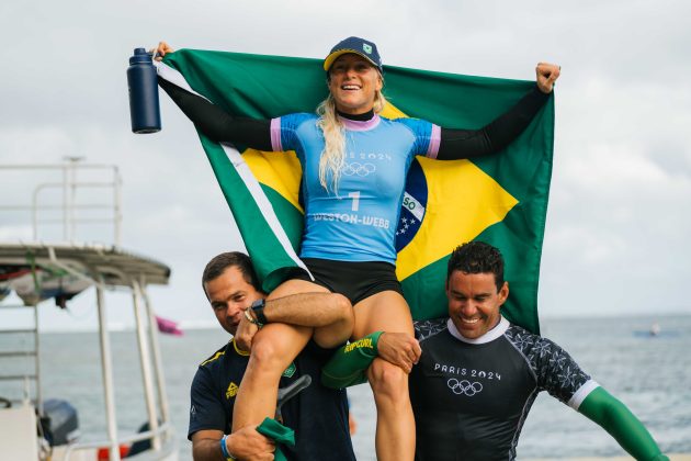 Tatiana Weston-Webb, Jogos Olímpicos 2024, Teahupoo, Taiti. Foto: ISA / Beatriz Ryder.