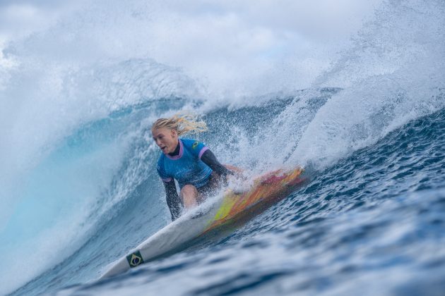 Tatiana Weston-Webb, Jogos Olímpicos 2024, Teahupoo, Taiti. Foto: ISA / Tim Mckenna.