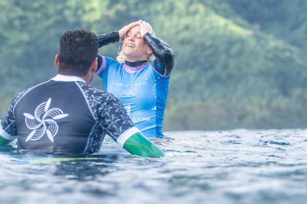 Tatiana Weston-Webb, Jogos Olímpicos 2024, Teahupoo, Taiti. Foto: ISA / Tim Mckenna.