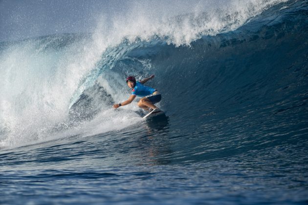 Siqi Yang, Jogos Olímpicos 2024, Teahupoo, Taiti. Foto: ISA / Tim Mckenna.