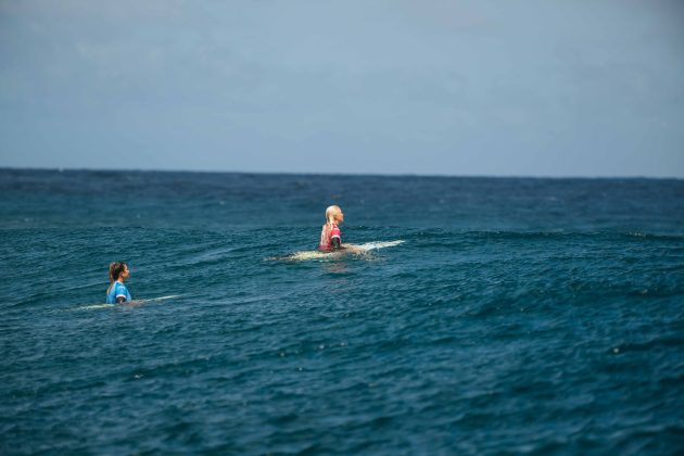 Brisa Hennessy e Tatiana Weston-Webb, Jogos Olímpicos 2024, Teahupoo, Taiti. Foto: ISA / Beatriz Ryder.