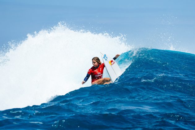 Caroline Marks, Fiji Pro 2024, Cloudbreak, Tavarua. Foto: WSL / Aaron Hughes.