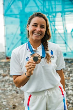 Johanne Defay, Jogos Olímpicos 2024, Teahupoo, Taiti. Foto: ISA / Beatriz Ryder.