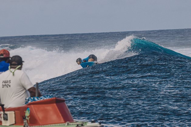 Johanne Defay, Jogos Olímpicos 2024, Teahupoo, Taiti. Foto: ISA / Jimenez.