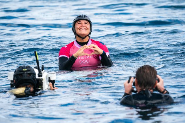 Johanne Defay, Jogos Olímpicos 2024, Teahupoo, Taiti. Foto: ISA / Jimenez.