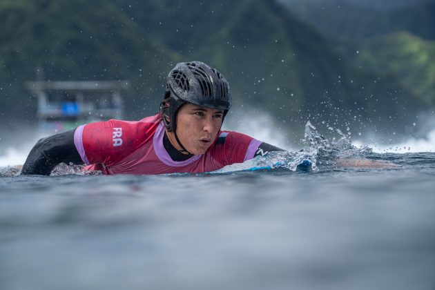 Johanne Defay, Jogos Olímpicos 2024, Teahupoo, Taiti. Foto: ISA / Tim Mckenna.