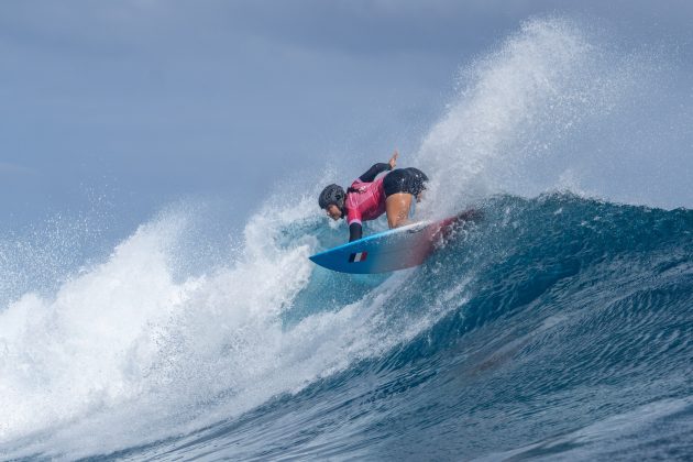 Johanne Defay, Jogos Olímpicos 2024, Teahupoo, Taiti. Foto: ISA / Tim Mckenna.