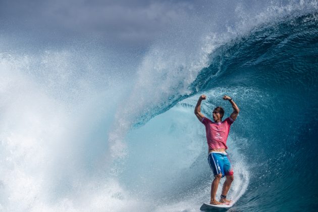 Kauli Vaast, Jogos Olímpicos 2024, Teahupoo, Taiti. Foto: ISA / Tim Mckenna.