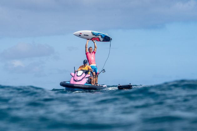 Kauli Vaast, Jogos Olímpicos 2024, Teahupoo, Taiti. Foto: ISA / Tim Mckenna.