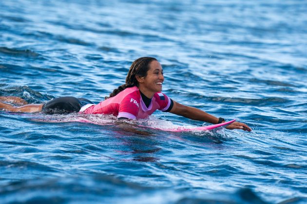 Vahine Fierro, Jogos Olímpicos 2024, Teahupoo, Taiti. Foto: ISA / Jimenez.