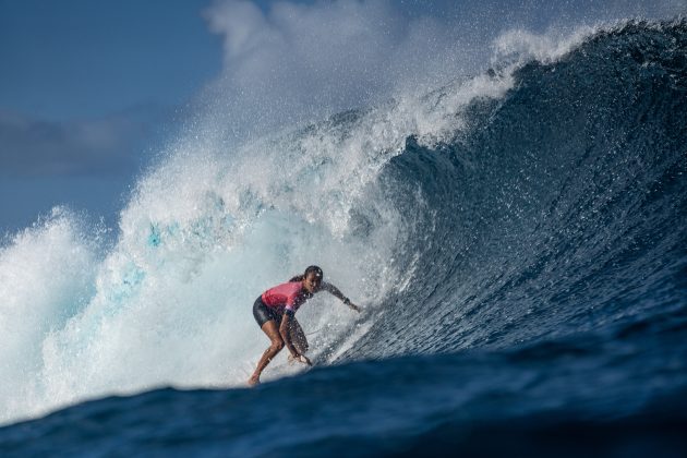 Vahine Fierro, Jogos Olímpicos 2024, Teahupoo, Taiti. Foto: ISA / Jimenez.