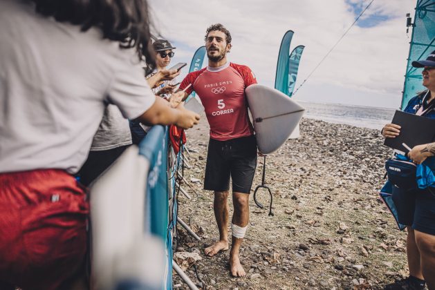 Alonso Correa, Jogos Olímpicos 2024, Teahupoo, Taiti. Foto: ISA / Jimenez.