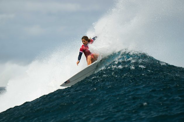 Caroline Marks, Jogos Olímpicos 2024, Teahupoo, Taiti. Foto: ISA / Beatriz Ryder.