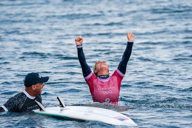 Caroline Marks, Jogos Olímpicos 2024, Teahupoo, Taiti. Foto: ISA / Jimenez.