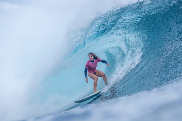 Caroline Marks, Jogos Olímpicos 2024, Teahupoo, Taiti. Foto: ISA / Tim Mckenna.