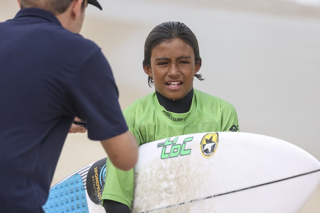 Raoni Rodrigues, 10 anos, participante mais jovem em São Sebastião.