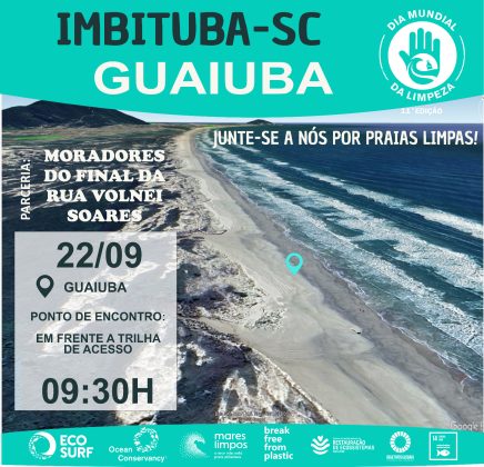 Dia Mundial da Limpeza, Imbituba (SC). Foto: Divulgação.