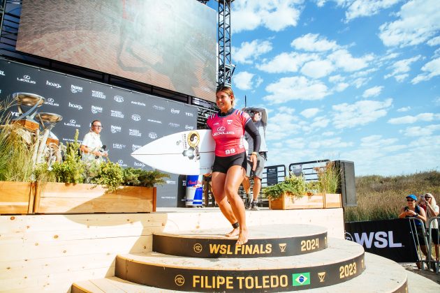 Brisa Hennessy, WSL Finals 2024, Trestles, Califórnia (EUA). Foto: WSL / Heff.