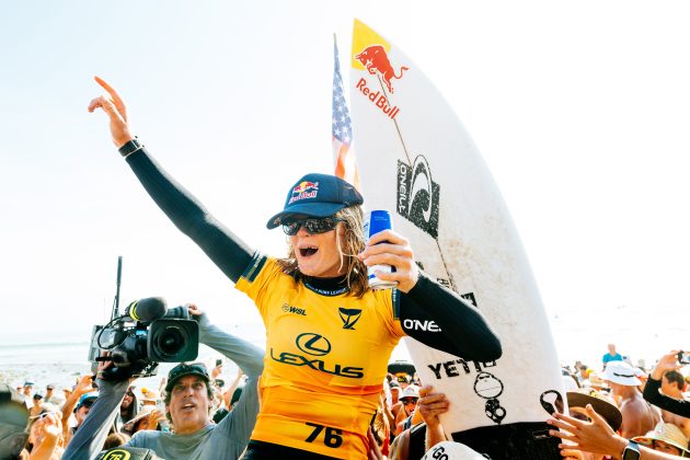 Caitlin Simmers, WSL Finals 2024, Trestles, Califórnia (EUA). Foto: WSL / Thiago Diz.