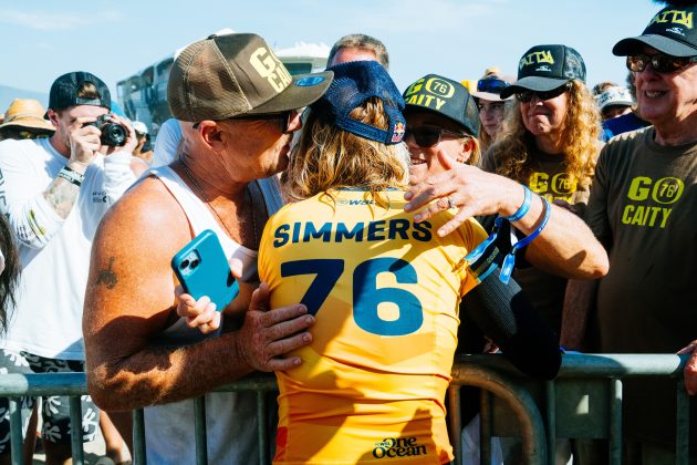 Caitlin Simmers, WSL Finals 2024, Trestles, Califórnia (EUA). Foto: WSL / Thiago Diz.